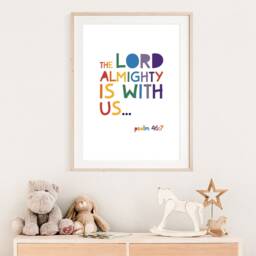 Christian Nursery Prints, Confirmation Gift, Kids Wall Art, Bible Verse Scripture Girls Bedroom, Boys Bedroom - thumbnail 3