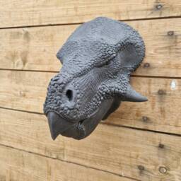 Leptoceratops Wall Art - Dinosaur Decor 3D Printed - thumbnail 3