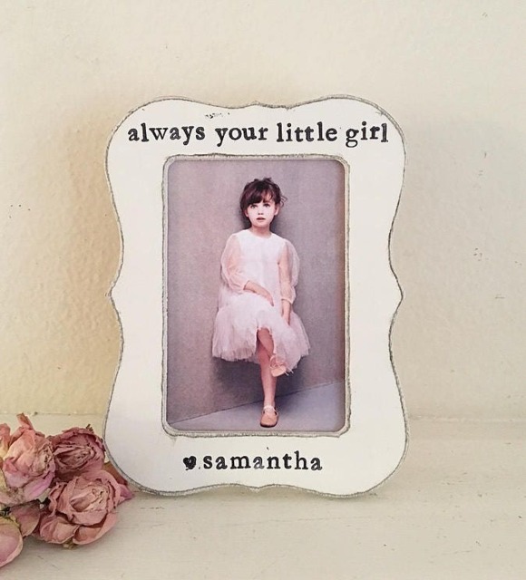 Personalized Picture Frame Always Your Little Girl, Custom Photo Gift - image 1