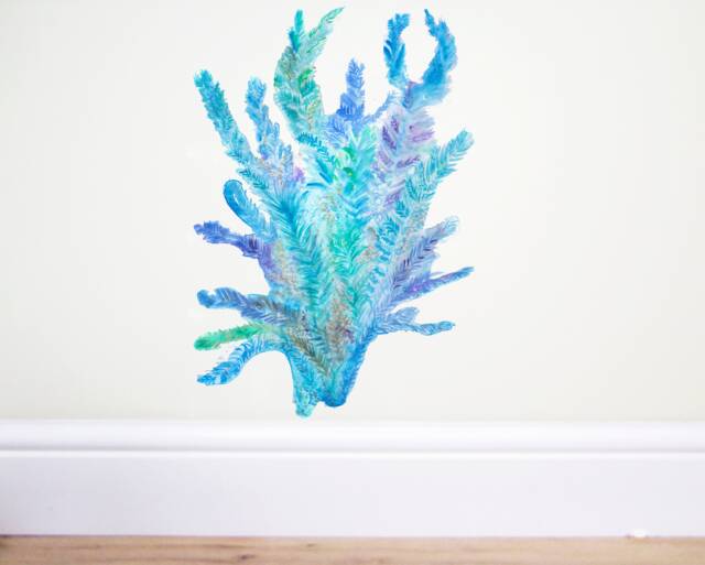 Blue Coral Wall Decal, Blue Coral, Coral Sticker, Coral Decal, Wall Sticker, Ocean Nursery, Under The Sea, Sea Nursery, Nursery Decor, Coral - image 1