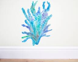 Blue Coral Wall Decal, Blue Coral, Coral Sticker, Coral Decal, Wall Sticker, Ocean Nursery, Under The Sea, Sea Nursery, Nursery Decor, Coral - thumbnail 1