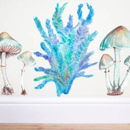 Blue Coral Wall Decal, Blue Coral, Coral Sticker, Coral Decal, Wall Sticker, Ocean Nursery, Under The Sea, Sea Nursery, Nursery Decor, Coral - thumbnail 3
