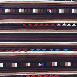 Thai Hmong Tribal Pleated Cushion Covers - Ethnic Hippy Boho Thailand Nomads Wales - thumbnail 4