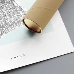 Shanghai City Map Print, Home Decor, Wall Art, Poster, Framed - thumbnail 3