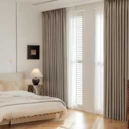 Donovan 100% Blackout Curtain, 9 Colors, Faux Linen Curtain For Bedroom Living Room, Thermal Room Darkening 1Pc - thumbnail 3