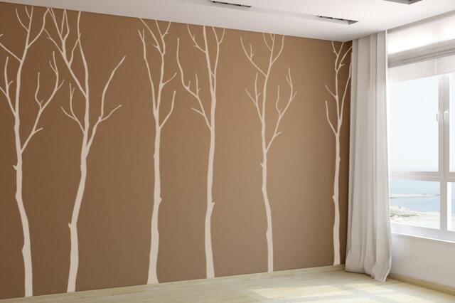 Decals For Walls Winter Trees Sticker Bedroom Home Office Decor Decals Art Decalisland -Winter Wall Decal Sd 056 - image 1