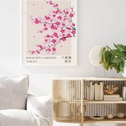 Flower Market Tokyo Japan Poster, Art Print, Floral Wall Decor, Garden Art, Japanese Birthday Gift - thumbnail 3