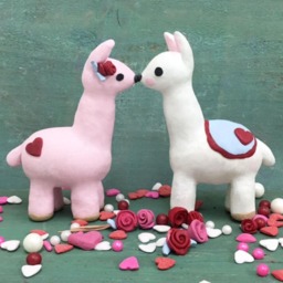 Llama Figurine // Clay Kit Gift For Kids Miniature Clay Animal Kit - Free Shipping - thumbnail 4