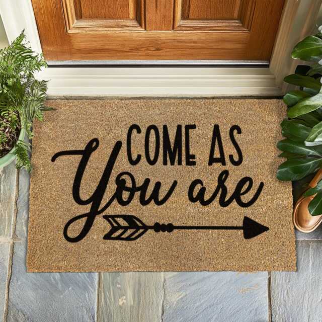 Come As You Are Doormat - Inclusive Welcome Mat Simple Coir Entryway Rug Message Of Belonging, Love & Openness For Every Home - image 1