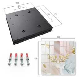 Pastel Charm Key Cabinet For Home, Pink Box Wall, Watercolor Flowers & Plants, Lovers Of Elegance Art - thumbnail 4