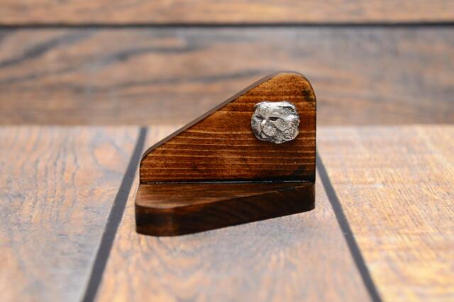 British Shorthair - Wooden Candlestick With Cat, Souvenir, Decoration, Limited Edition, Collection - image 1