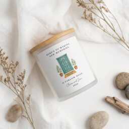 Personalised New Home Candle Gift - Housewarming Custom Address Present Moving House For Couples Our First - thumbnail 2