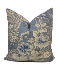 Thibaut Rosalind Blue Grand Palace Cushion Cover Pillow Double Sided High End Home Interior - thumbnail 1