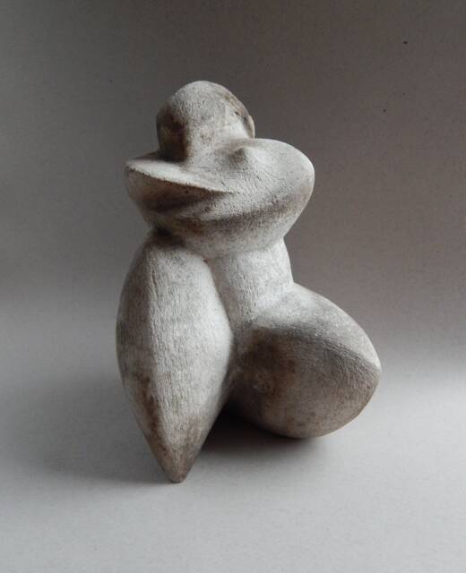 Ceramic Sculpture, Gray, Ceramics, Ceramic Figurine, African Figure, Sculpture For The Garden, Ceramics Raku, Art & Collecting, Woman Figurine - image 1