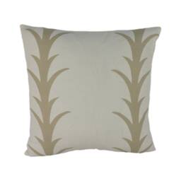 Schumacher - Acanthus Stripe Sand Elegant Stylized Striped Designer Cushion Cover Handmade Throw Pillow Home - thumbnail 2