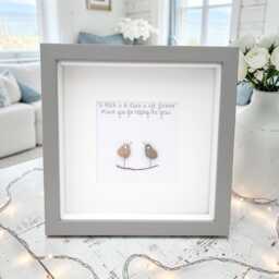 Teacher Thank You Gift Pebble Picture Framed Personalised Childminder, Tutor, School - thumbnail 2
