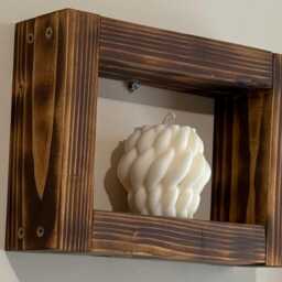 Rustic Floating Shelves Decor Small Wall Shelf Handmade Shelving Unit Minimalist Home & Gift - thumbnail 3