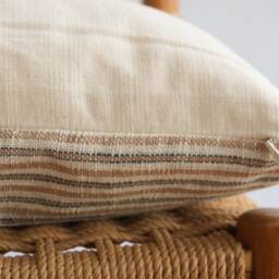 Handwoven Lumbar Pillow Cover Karen Batik, Boho Farmhouse - 12x20 - thumbnail 3