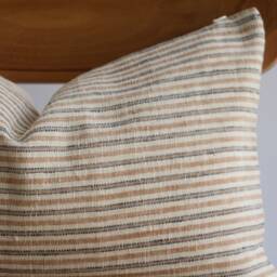 Handwoven Lumbar Pillow Cover Karen Batik, Boho Farmhouse - 12x20 - thumbnail 2