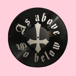 As Above So Below , Record Wall Art, Gothic, Music Lover, Gift, Vinyl, Tattoo Style, Retro Decor - thumbnail 1