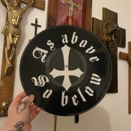 As Above So Below , Record Wall Art, Gothic, Music Lover, Gift, Vinyl, Tattoo Style, Retro Decor - thumbnail 3