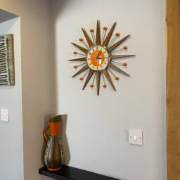 Handmade Mid Century Starburst Clock 21 - thumbnail 4