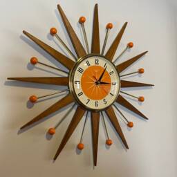 Handmade Mid Century Starburst Clock 21 - thumbnail 2