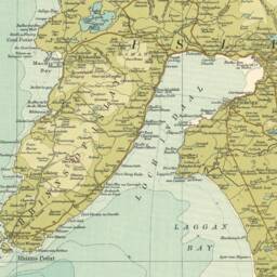 Isle Of Islay Map - Old Antique 1912 Bartholomew- Wall Print- Poster Art-Wall Art -Scottish Maps- Vintage Print - thumbnail 3