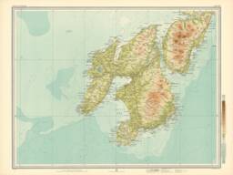 Isle Of Islay Map - Old Antique 1912 Bartholomew- Wall Print- Poster Art-Wall Art -Scottish Maps- Vintage Print