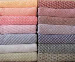 Cotton Baby Blanket - Handwoven White - thumbnail 2
