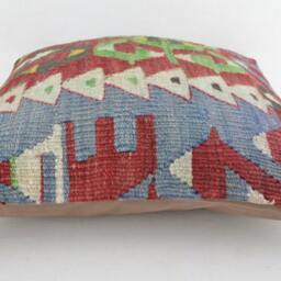 Kilim Pillow K20 16x16Inc, Kilim Cover, Home Decor, Decorative Throw - thumbnail 3