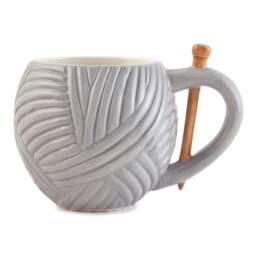 Sew Thirsty Desk Organiser - Grey, Pink Or White Pens Pencils Holder Crafts Gift Novelty Knitting Yarn Mug - thumbnail 2