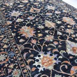 Handmade Afghan Wool Rug Traditional Turkmen Design - 6.8 X 4.11 Ft - thumbnail 3