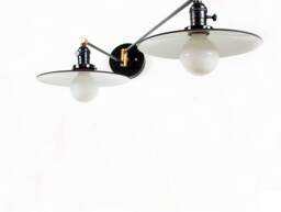 Double Swing Arm Industrial Wall Lamp Black Shades Light Kitchen Fixture Adjustable Lighting Dining Room Sconce