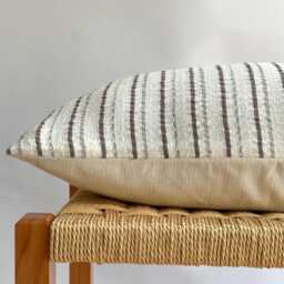 Beige Dot Block Print Mudcloth Hmong Pillow Case - thumbnail 4