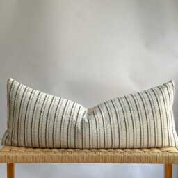 Beige Dot Block Print Mudcloth Hmong Pillow Case - thumbnail 2
