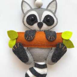 stroller Trailer From Wool Felt - thumbnail 2