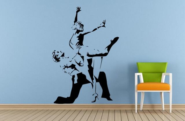 Ballerina Ballet Dancer Dance Dancing Studio Tango Salsa Break Boy Girl Wall Or Car Vinyl Peal & Stick Removable Sticker Decal L1562 - image 1