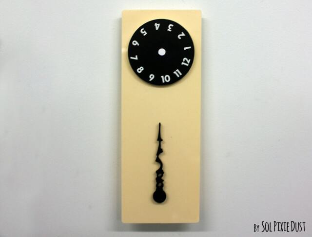 stable Hand, Rotating Numbers - Beige Wall Clock - image 1