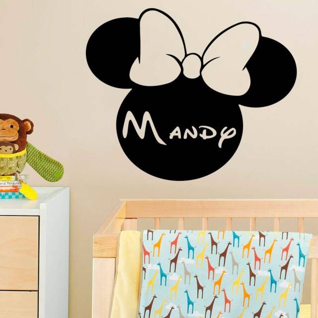 Personalized Minnie Mouse Name Wall Decal Nursery Decor 4132 - image 1