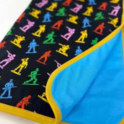 Toy Soldier Baby Blanket - Xxl Cotton, UK Made - thumbnail 2