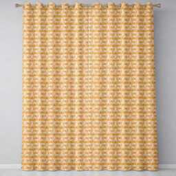 Cute Bear Faces Repeating Animal Seamless Pattern Readymade Eyelet Ring Top Thermal 100% Blackout Curtains - thumbnail 2