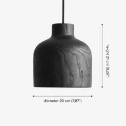 Wood Pendant Light, Modern Ceiling Light For Dining Room, Farmhouse Natural Chandelier, Scandinavian Lamp Shade - thumbnail 2