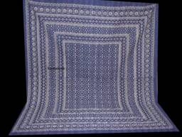 Handblock Ajrak Quality Quilt Blanket Queen/King Size Kantha Indian Cotton Hand Stitched Bedspread Bohemian - thumbnail 1