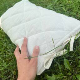 Unique Breathable Hemp Buckwheat Hulls Pillow Undyed Fabric Organic High Quality Bed Eco Friendly For Sleep - thumbnail 4