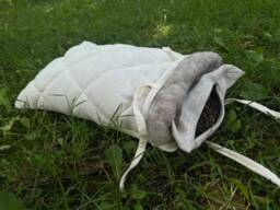 Unique Breathable Hemp Buckwheat Hulls Pillow Undyed Fabric Organic High Quality Bed Eco Friendly For Sleep - thumbnail 1