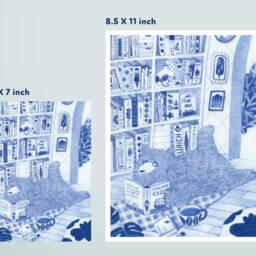 Blue The Bear - Perfect Weekend. Archival Art Print. 8.5 X 11 - thumbnail 2