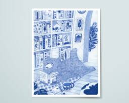 Blue The Bear - Perfect Weekend. Archival Art Print. 8.5 X 11 - thumbnail 1