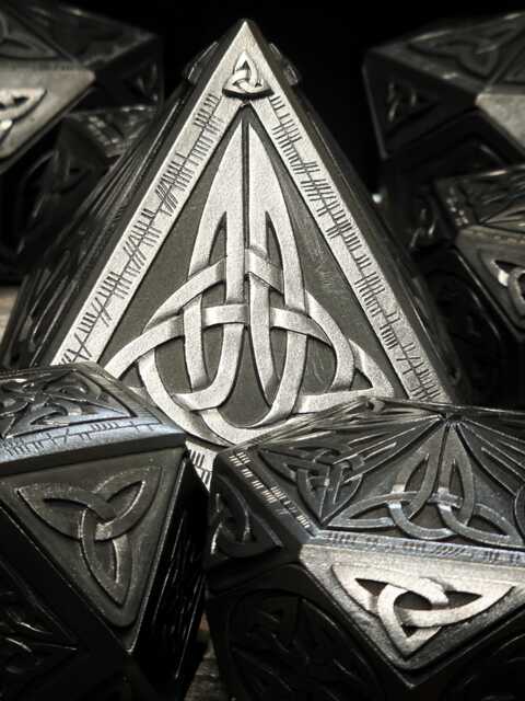 Pyramid Celtic Treasure Box - Scottish Gift Unique Geometric Design Trinket - image 1