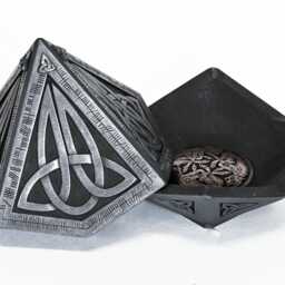 Pyramid Celtic Treasure Box - Scottish Gift Unique Geometric Design Trinket - thumbnail 2